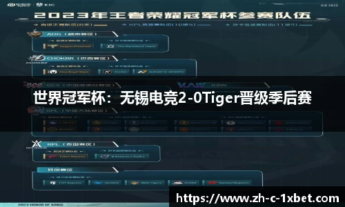 世界冠军杯:无锡电竞2-0Tiger晋级季后赛